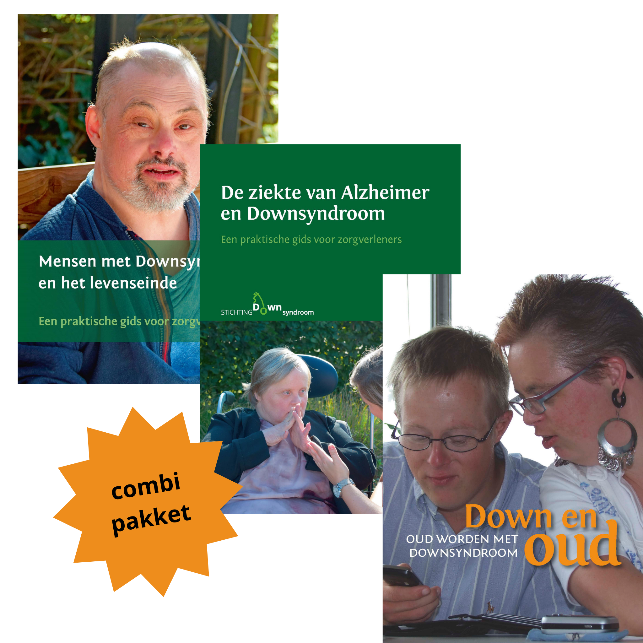 Combi-pakket brochures Downsyndroom en ouder worden